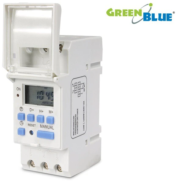 GreenBlue PROGRAMUOJAMAS ELEKTRONINIS LAIKO JUNGIKLIS GB-104