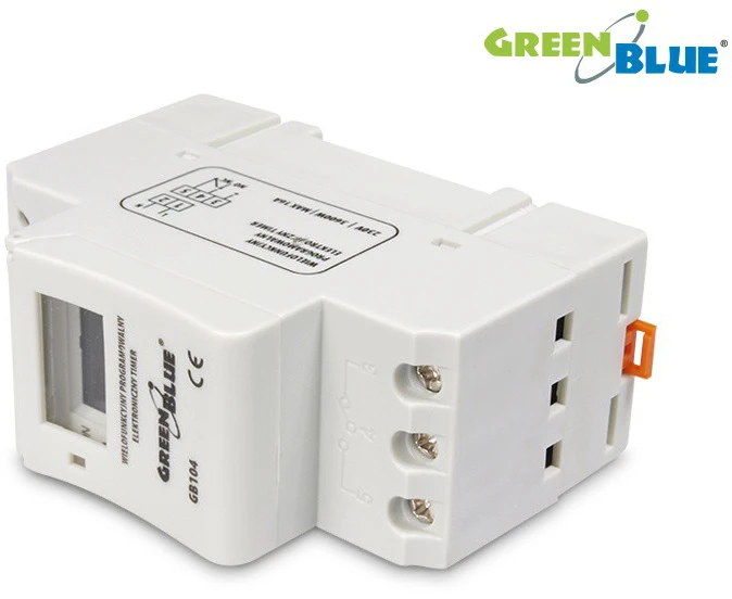 GreenBlue PROGRAMUOJAMAS ELEKTRONINIS LAIKO JUNGIKLIS GB-104
