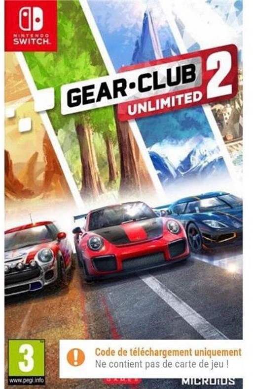 „Gear Club 2“: neribotas (kodas dėžutėje) – „Nintendo Switch“.