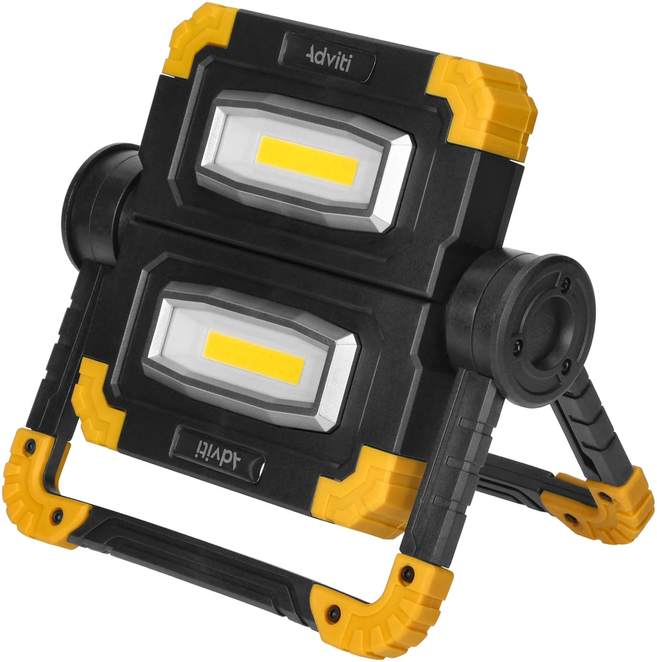 Orno GEMINIX LED 2x10W, nešiojamas darbinis žibintas su baterija, 1200lm, IP44, 4000K, 5000mAh