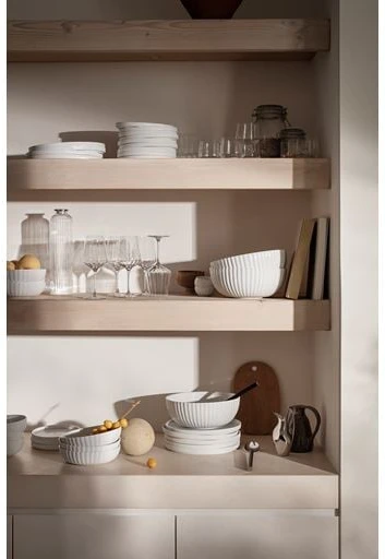 Georg Jensen - Bernadotte salotų dubuo - Ø26 cm - Baltas