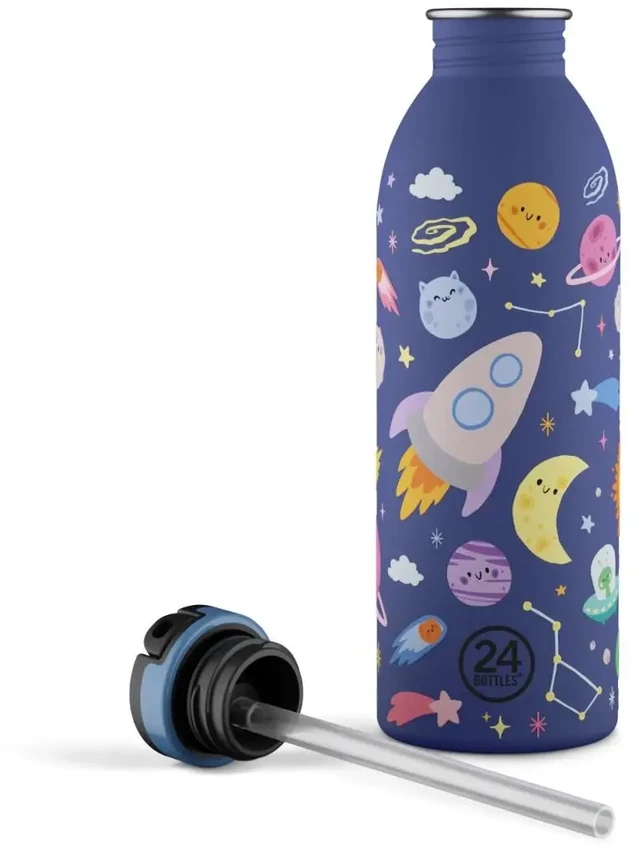 Gertuvė 24Bottles - Urban butelis - Space Friends - Mėlynas - 500 ml