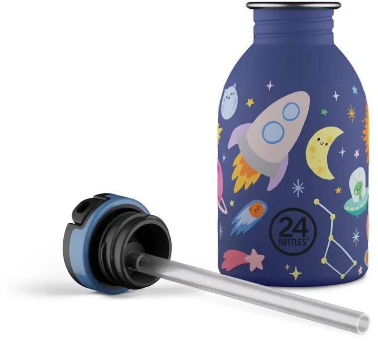Gertuvė 24Bottles - Urban butelis - Space Friends - Mėlynas - 250 ml
