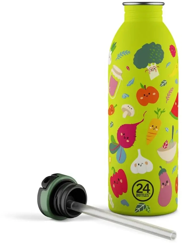 Gertuvė 24Bottles - Urban buteliukas - Veggie Friends - Laimo skonio - 500 ml
