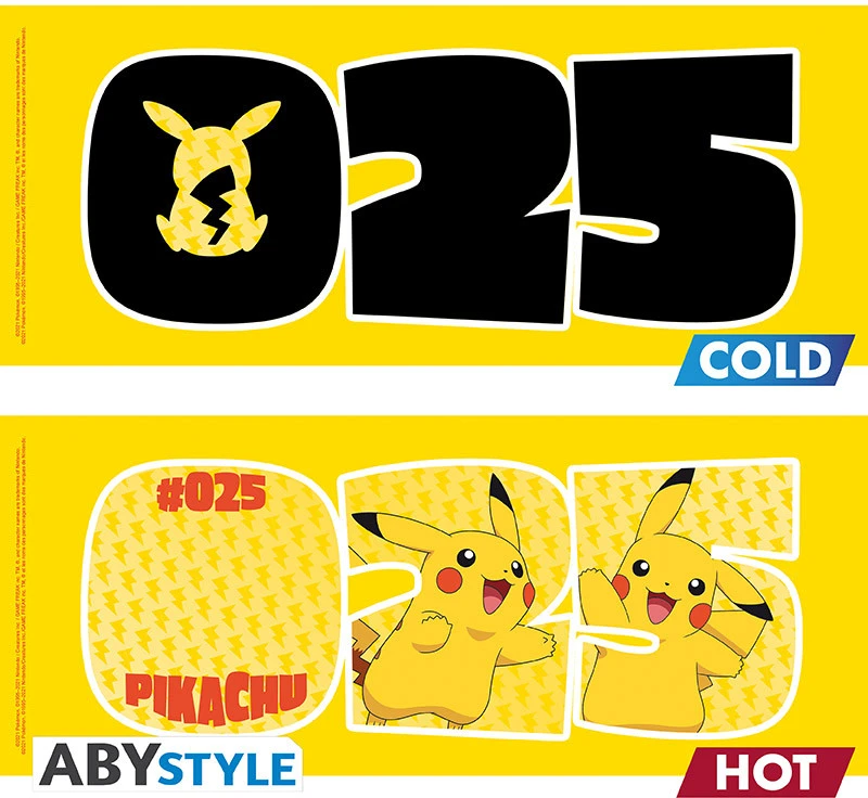 Abysse POKEMON - Karščiui Keičiantis Puodelis - 460 ml - Pikachu 25
