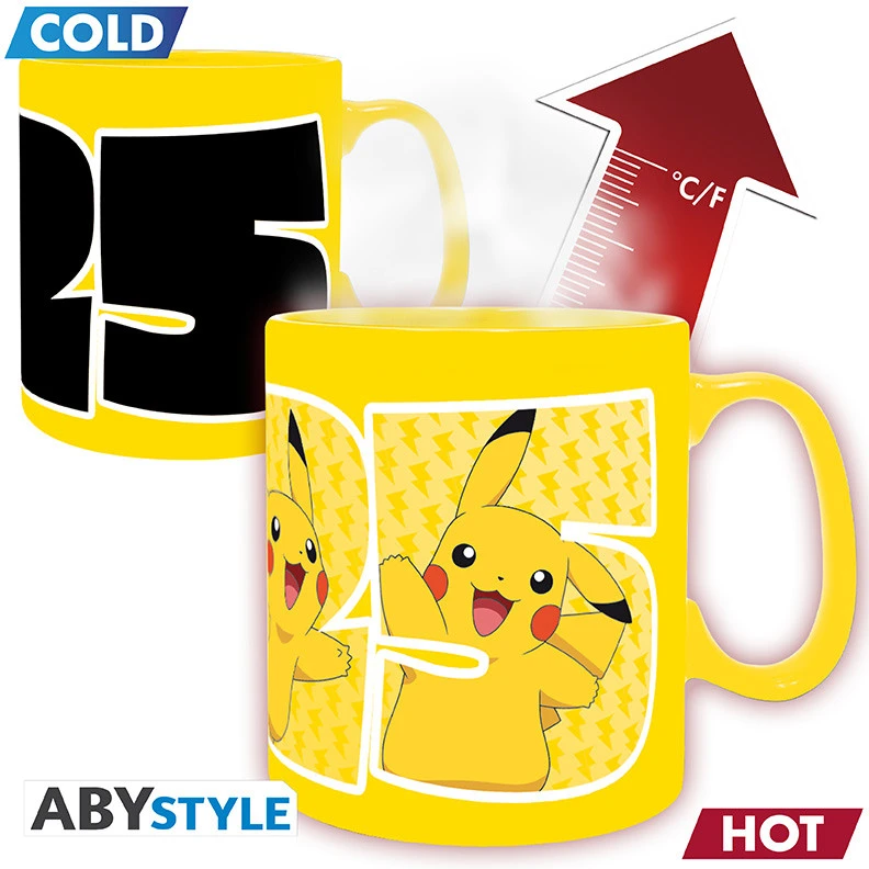 Abysse POKEMON - Karščiui Keičiantis Puodelis - 460 ml - Pikachu 25