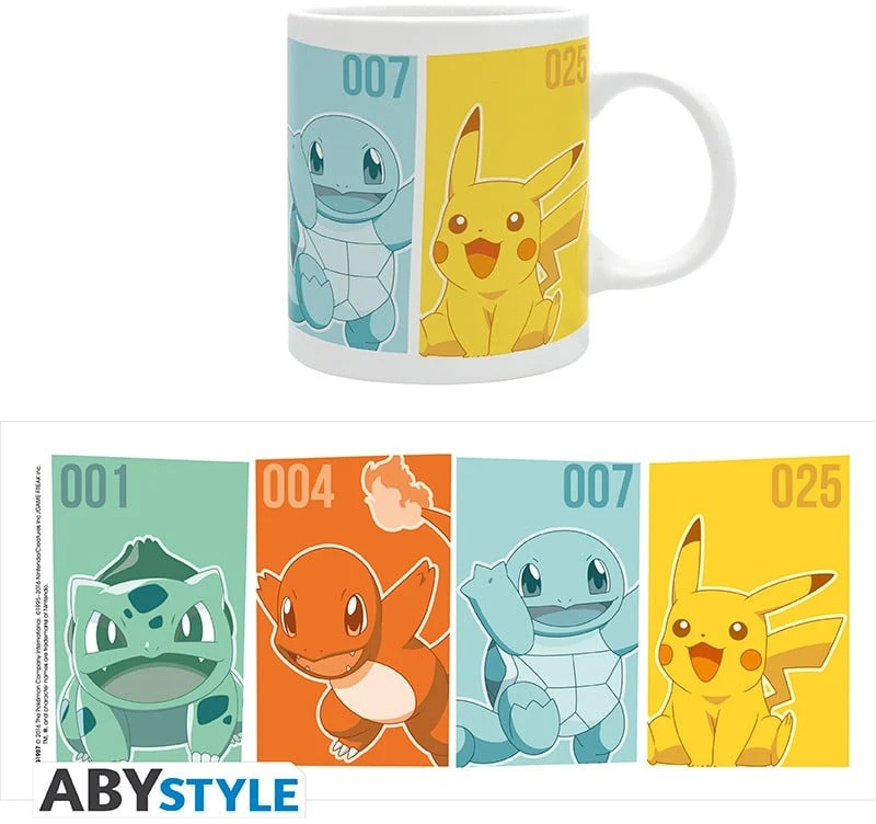 ABYstyle Gb Eye Pokemon Starters puodelis (320ml)