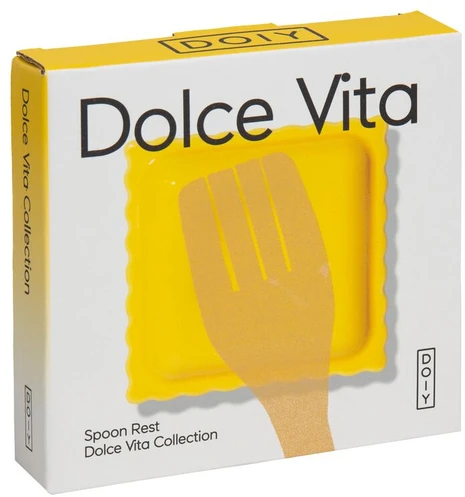 Gertuvė Doiy - Šaukštelio laikiklis Dolce Vita Ravioli - Geltonas