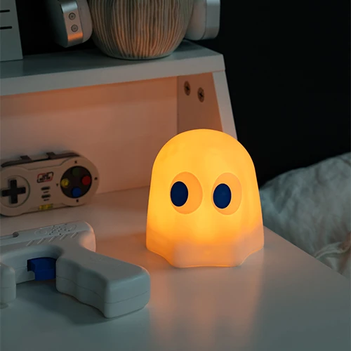Fizz Creations Pac-Man spalvą keičianti silikoninė lempa - Ghost | 9,9 cm