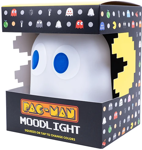Fizz Creations Pac-Man spalvą keičianti silikoninė lempa - Ghost | 9,9 cm