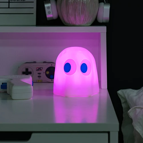 Fizz Creations Pac-Man spalvą keičianti silikoninė lempa - Ghost | 9,9 cm