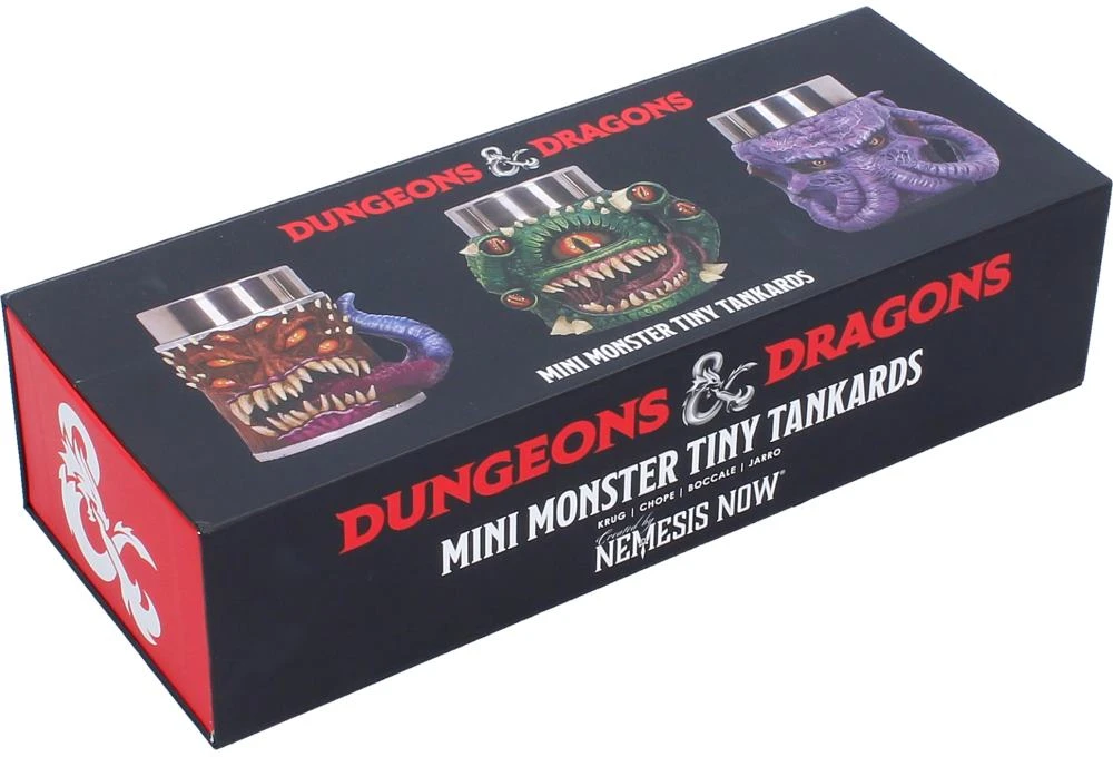 Gertuvė Nemesis Now „Dungeons Dragons“ mini monstrų taurės (3 vnt. rinkinys)