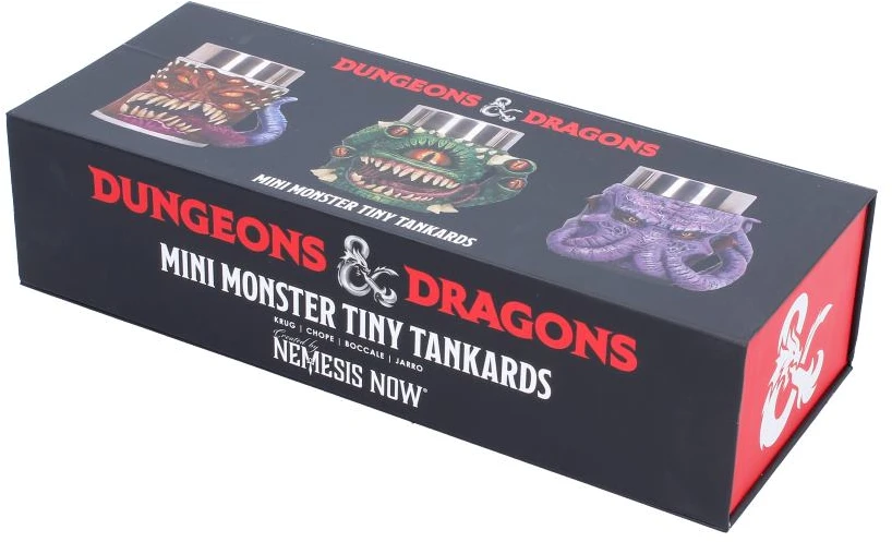 Gertuvė Nemesis Now „Dungeons Dragons“ mini monstrų taurės (3 vnt. rinkinys)