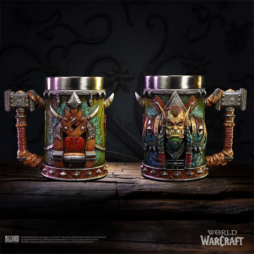 Gertuvė Nemesis Now „World of Warcraft“ Thrall alaus bokalas