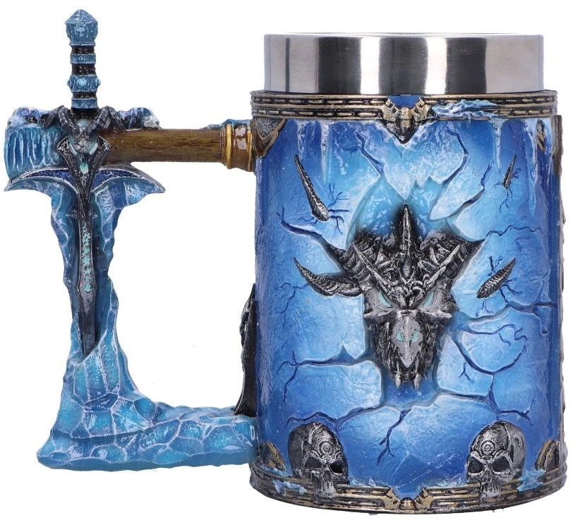 Gertuvė Nemesis Now „World of Warcraft“ Lich King alaus bokalas 15,5 cm