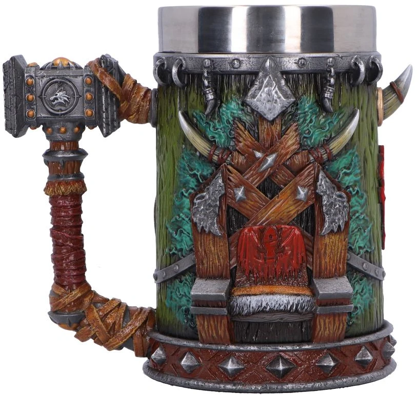 Gertuvė Nemesis Now „World of Warcraft“ Thrall alaus bokalas