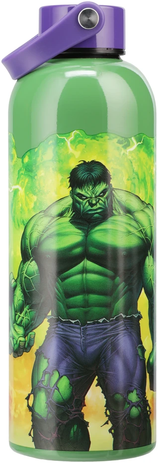 Gertuvė Paladone „Marvel“ – Hulk metalinis vandens butelis su nešiojimo kilpa