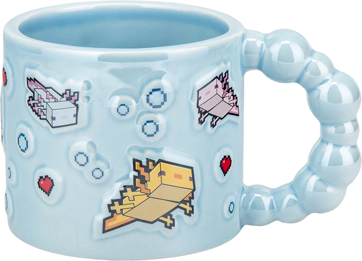 Paladone Minecraft - Axolotl Bubble Shaped Mug puodelis | 400 ml