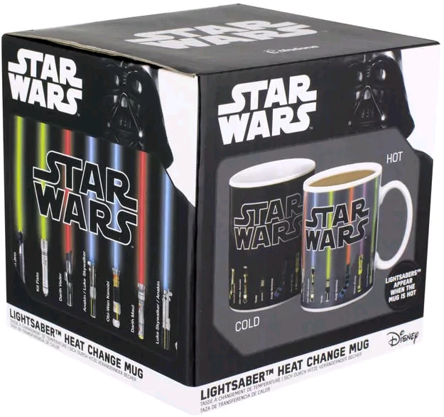 Paladonestar Wars Žvaigždžių karai - Šviesos kardo šilumą keičiantis puodelis (PP3699SW)