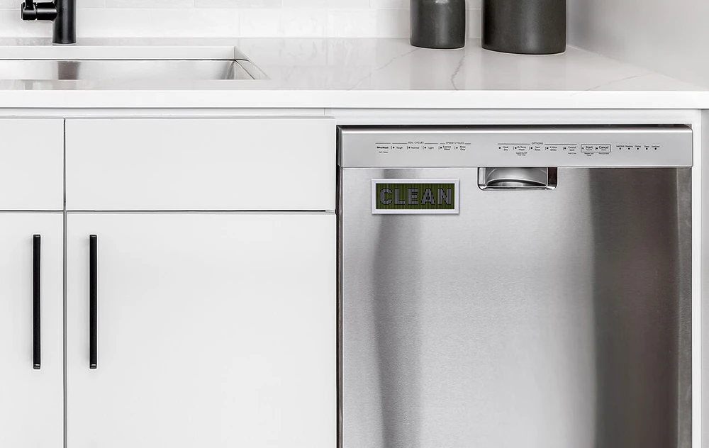 Gertuvė „Peleg Design“ – indaplovės ženklas – „DishDash“ – raudonas/žalias – 3 coliai