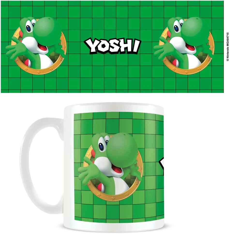 „Pyramid International“ – „Super Mario“ puodelis (Yoshi 3D priedas) – baltas