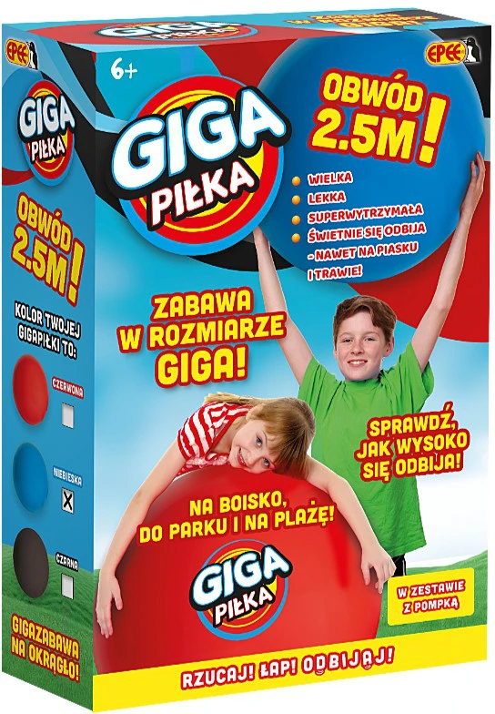 Giga kamuolys juodas