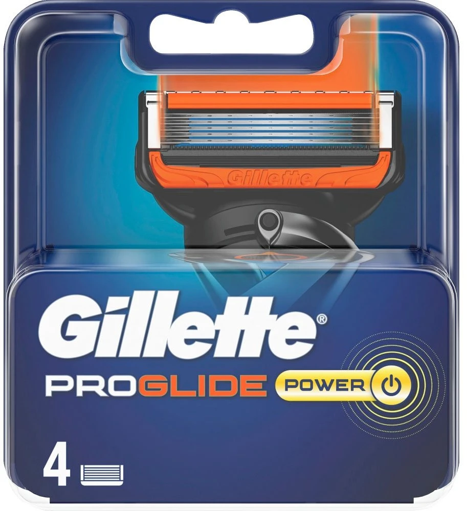 „Gillette Fusion Proglide Power“ skustuvo peiliukai, 4 vnt.
