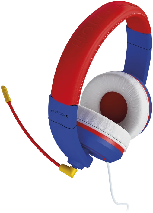 Gioteck XH-100S laidinės stereofoninės ausinės (mėlynos/raudonos)