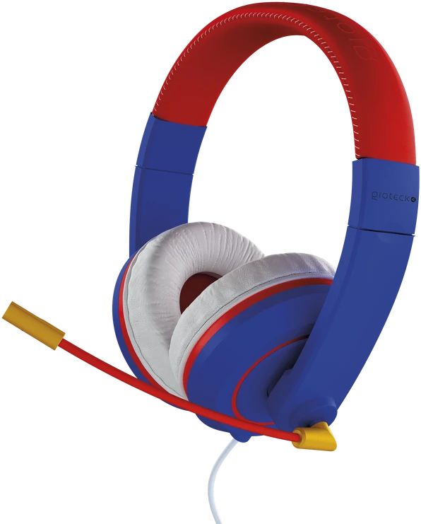 Gioteck XH-100S laidinės stereofoninės ausinės (mėlynos/raudonos)
