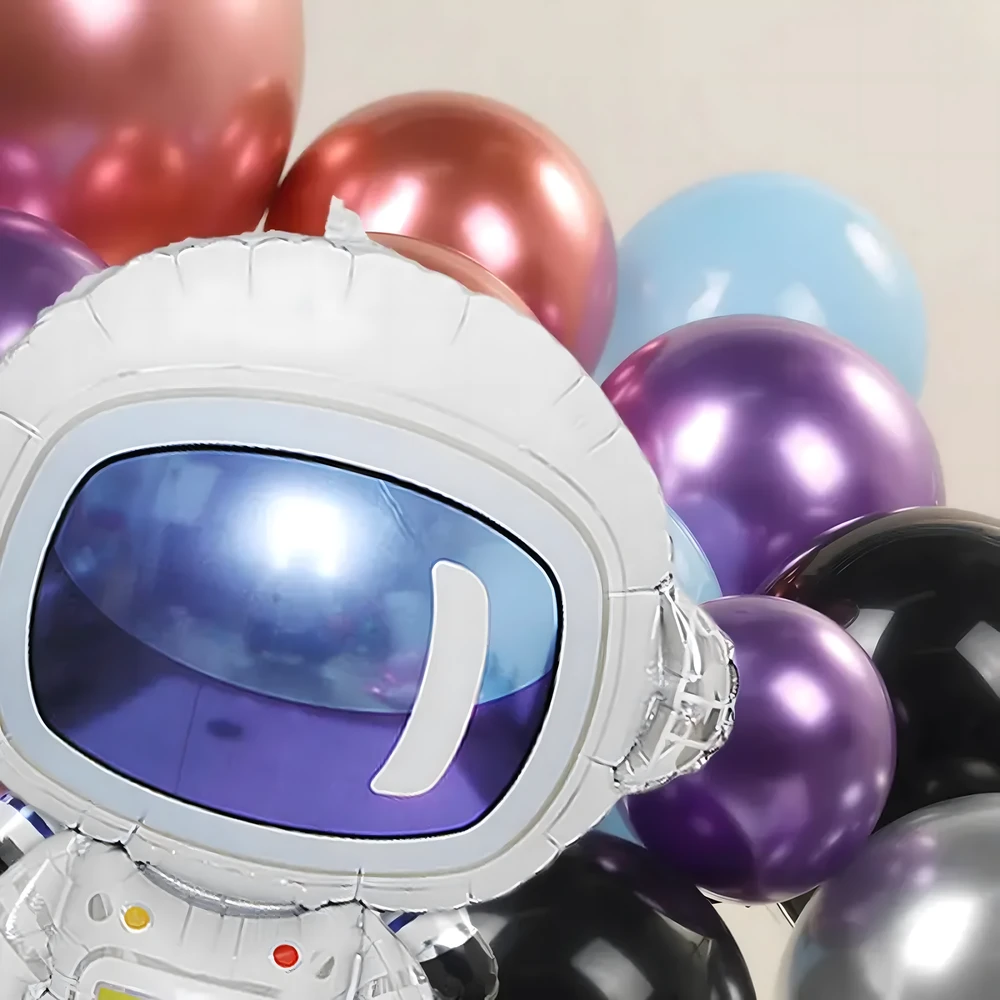Girlanda Balionų girlianda Astronauto gimtadienio balionų rinkinys 108 vnt.