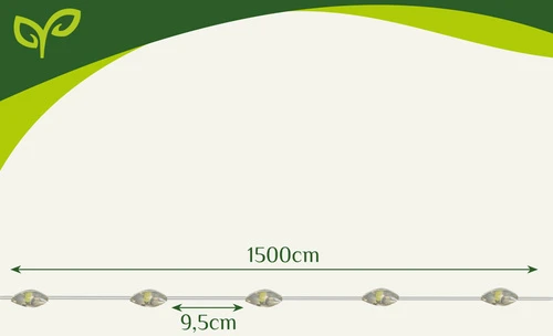 Saulės girlianda 15m IP44 Gardlov