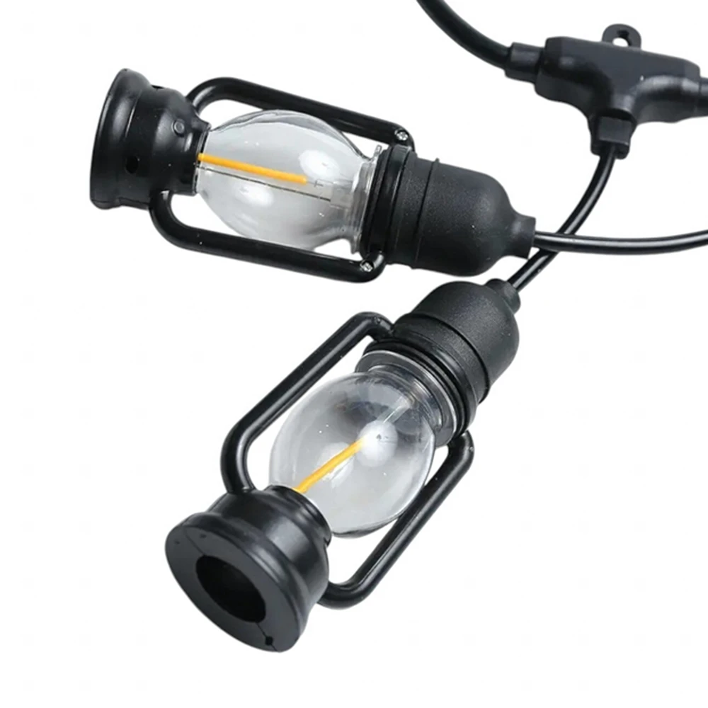 Girlanda Šviesų girlianda, dekoratyvinės LED lempos, 10 vnt. sodo žibintų, 10 cm, 5 m