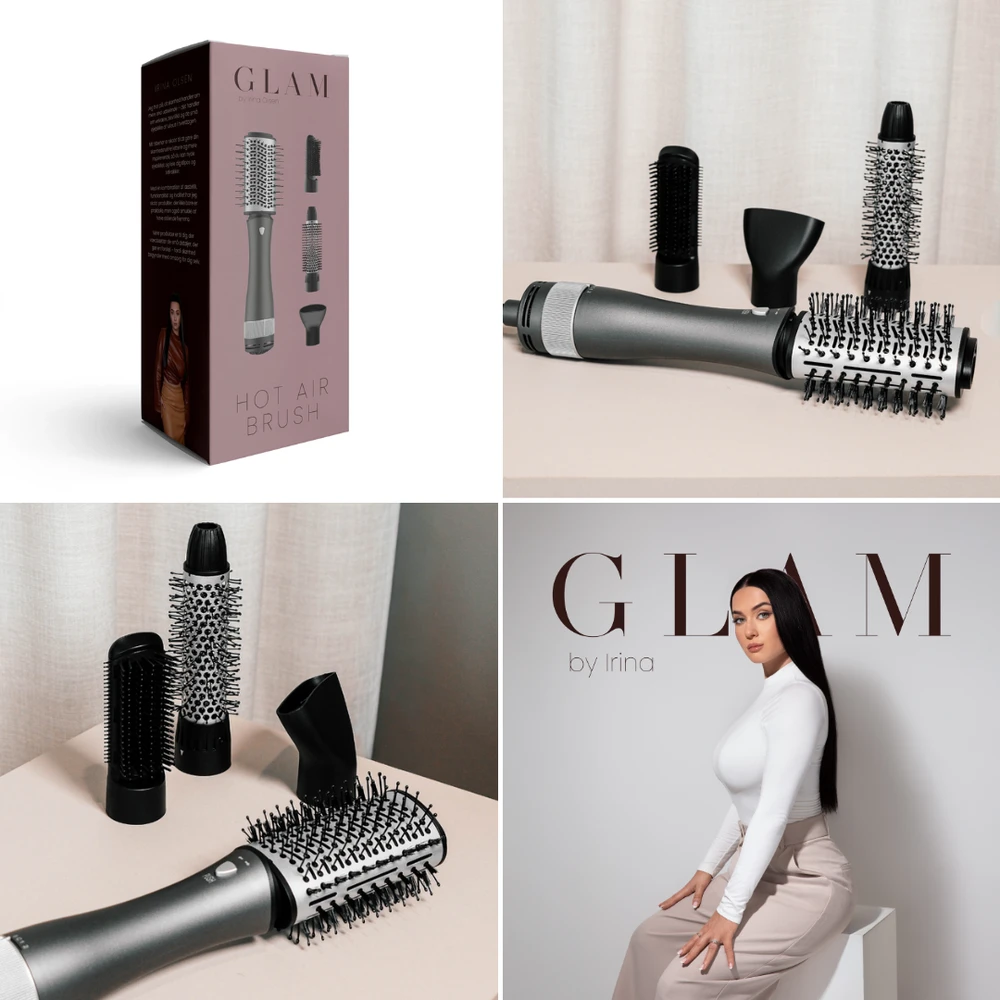 GLAM By Irina - GLAM karšto oro šepetys - juoda ir pilka