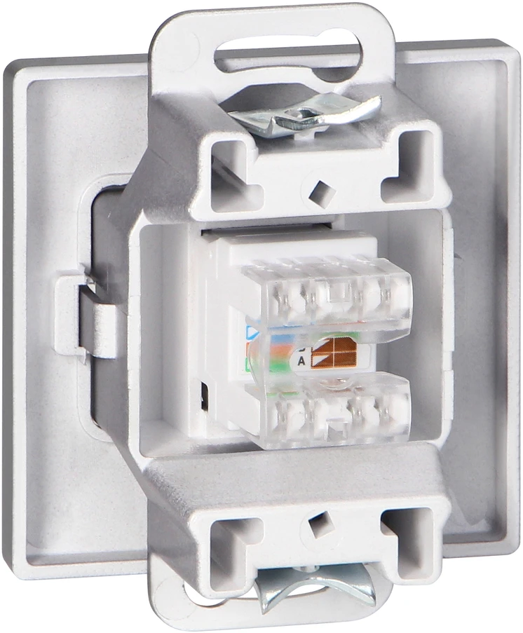 Gniazdo Antracito spalvos RJ45 Cat5 lizdas Pearl