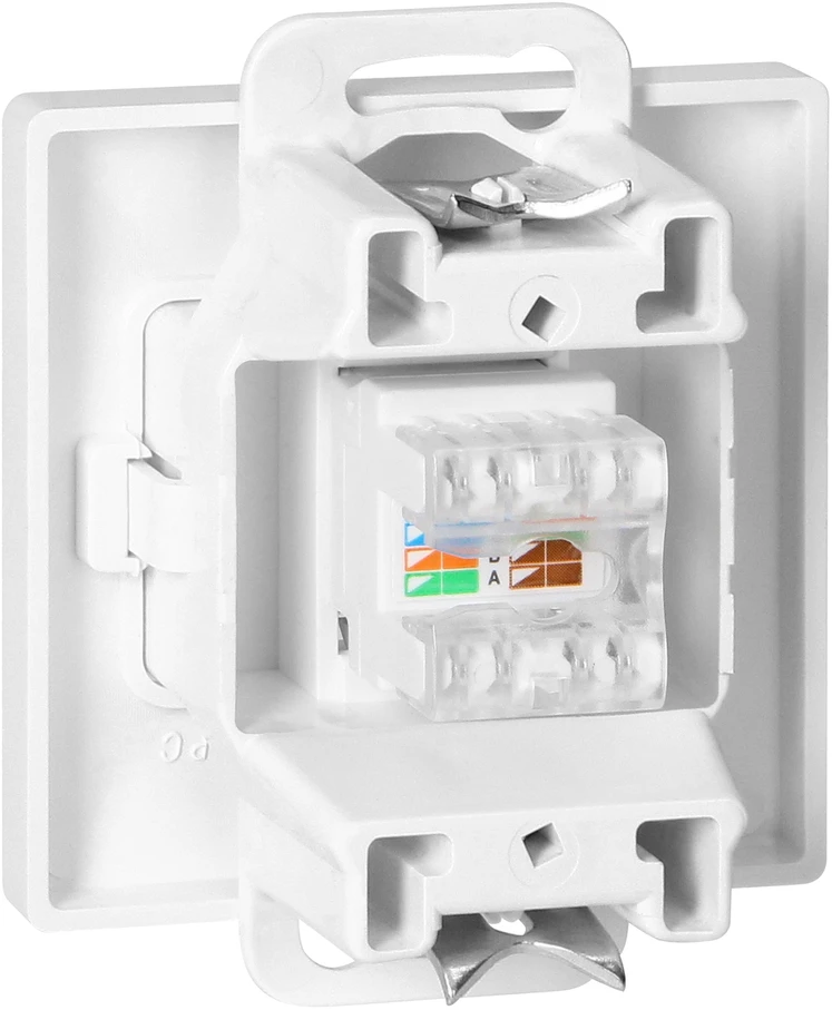 Gniazdo Baltas RJ45 Cat5 lizdas Pearl, RJ45-5CAT/P1
