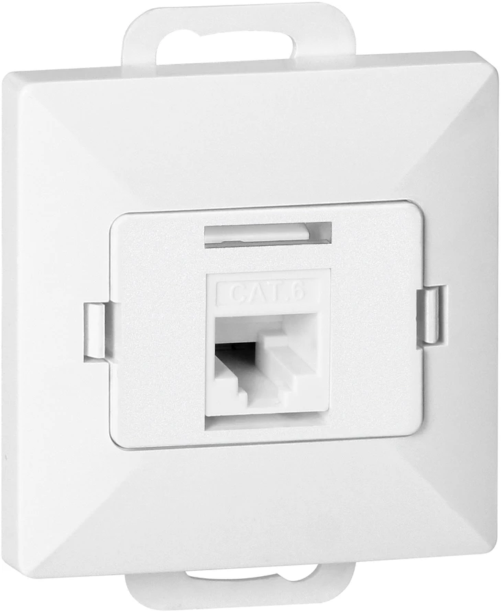 Gniazdo Baltas RJ45 Cat5 lizdas Pearl, RJ45-5CAT/P1