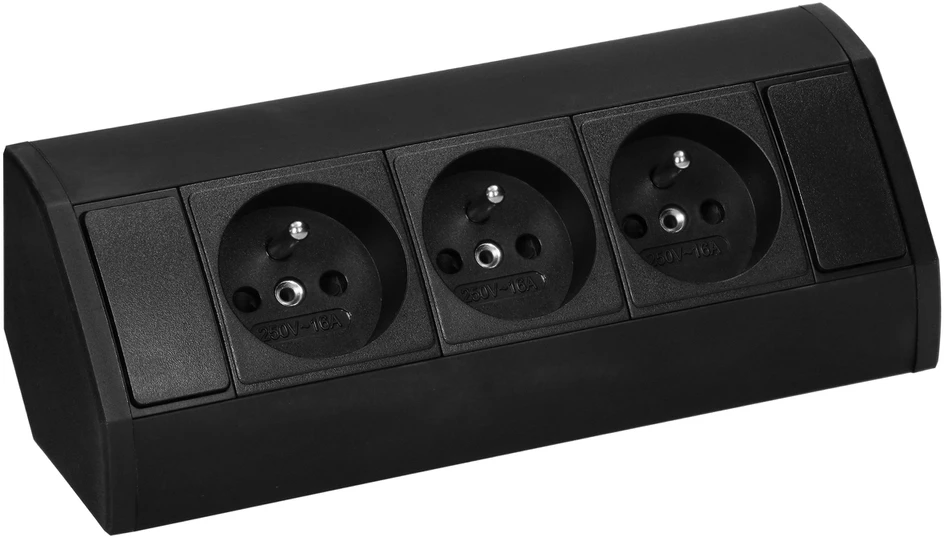 Orno Lizdas Baldų lizdas 3x2P+Z, juodas