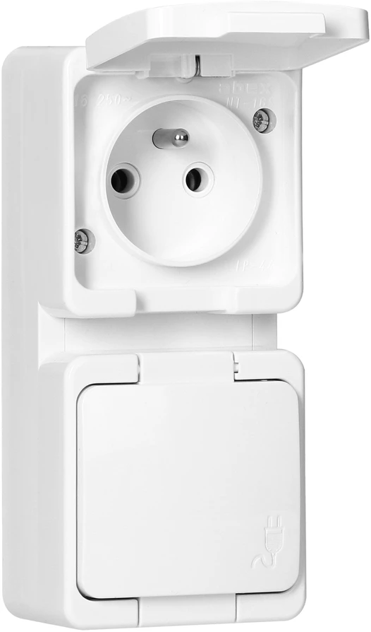 Blow Dvigubas lizdas n/t NT-6S/P baltas