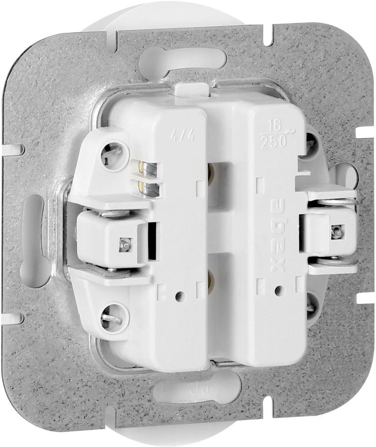 Gniazdo Lizdas Dvigubas kištukinis lizdas 2x2P+Z Onyx, 16A, 250V, PT-6OR, baltas