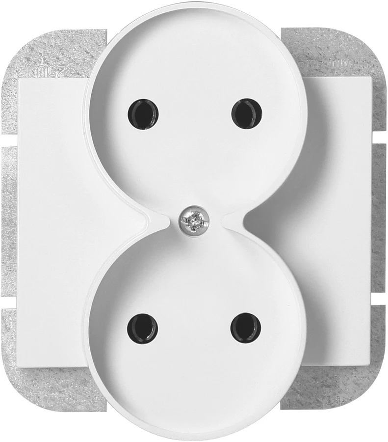 Gniazdo Lizdas Dvigubas lizdas 2x2P Onyx, 16A, 250V, PT-5OR, baltas