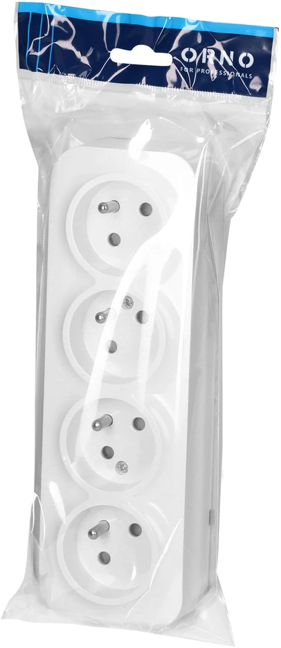 Orno Lizdas Keturgubas „ToDo“ lizdas 2P+Z IP20, 16A, 230V AC, baltas