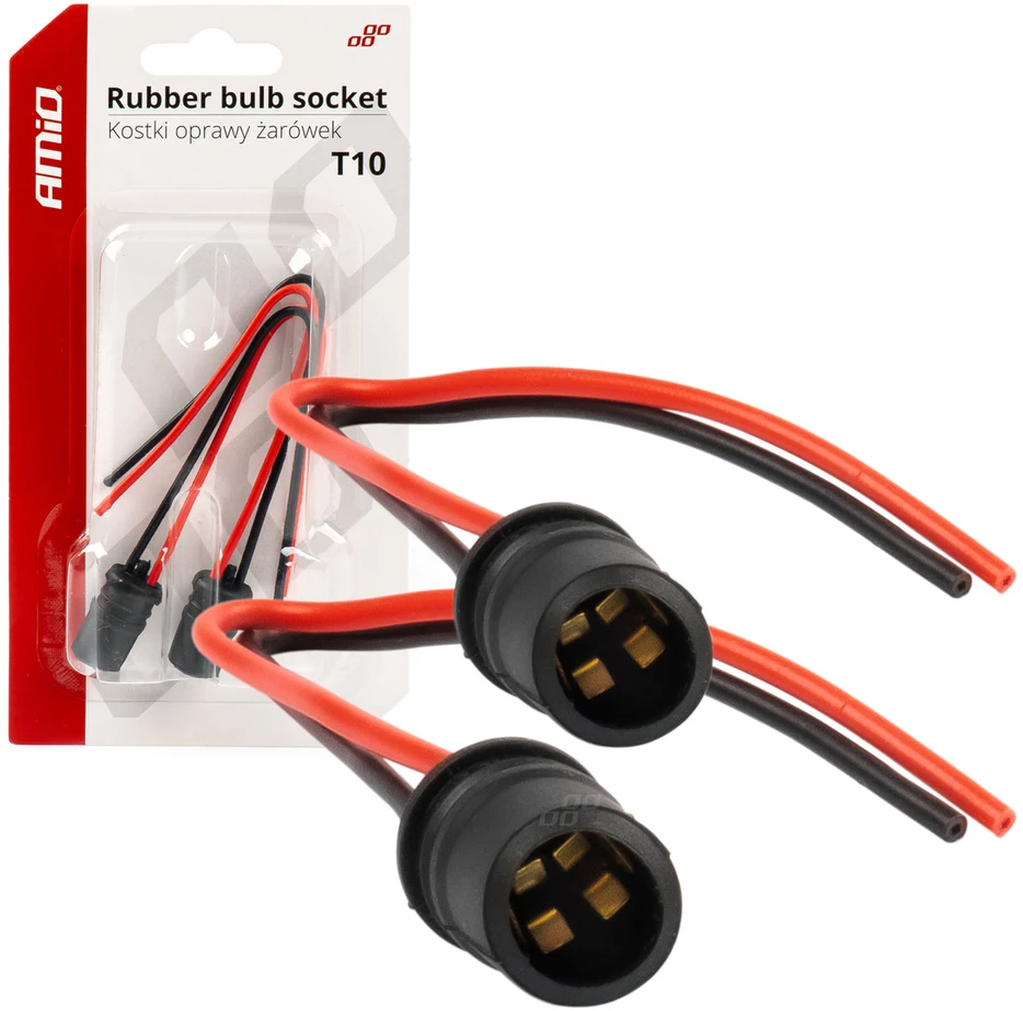 Kubinis lemputės lizdas W5W W3W T10 amio-03048