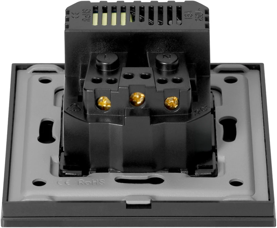 Orno Lizdas Lizdas 2P+Z, USB-A + USB-C, PD, maks. 20W, juodas