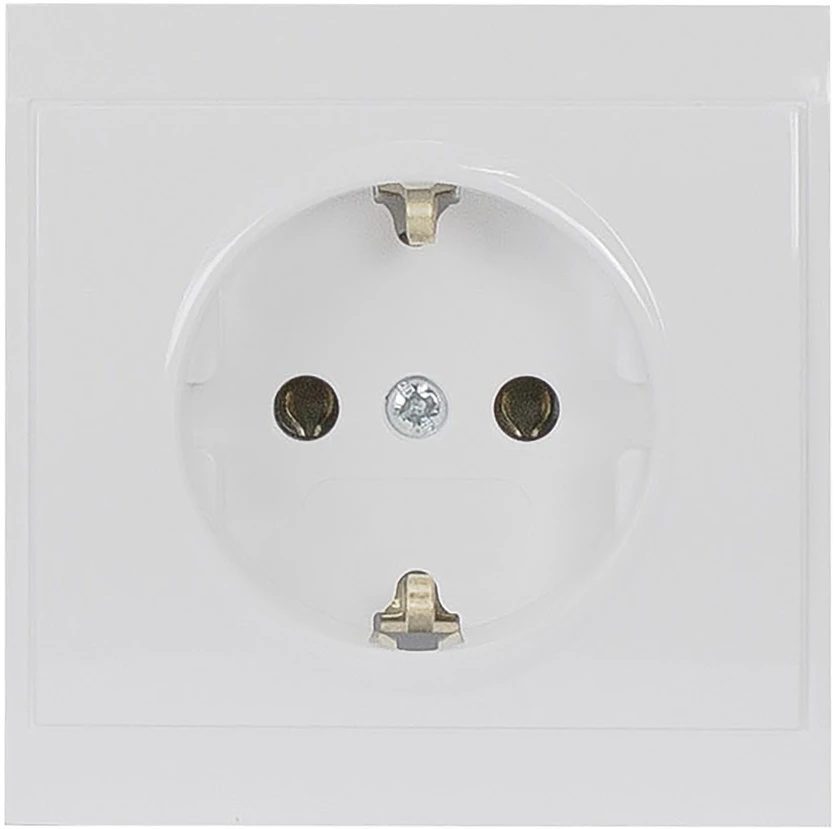 Gniazdo Lizdas Lizdas su 2P+Z lizdu, Schuko Luna, 16A, 250V, PT-17L, baltas