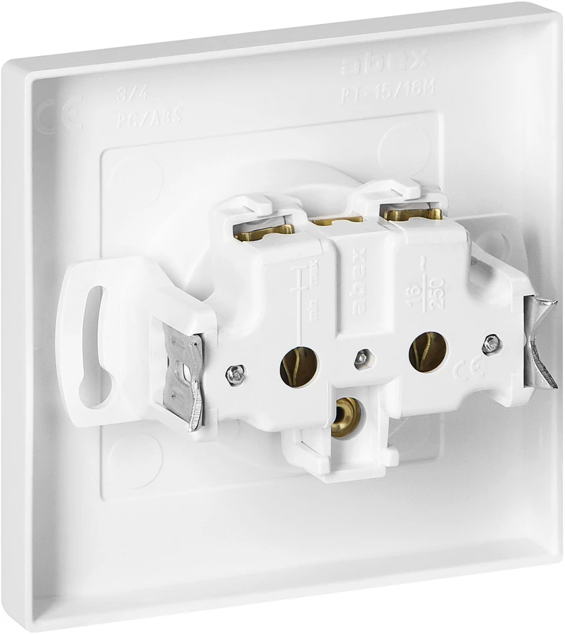 Gniazdo Lizdas Lizdas su 2P+Z, Malta, 16A, 250V, PT-16M, baltas