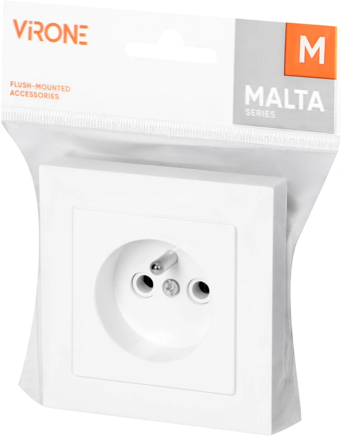 Gniazdo Lizdas Lizdas su 2P+Z, Malta, 16A, 250V, PT-16M, baltas