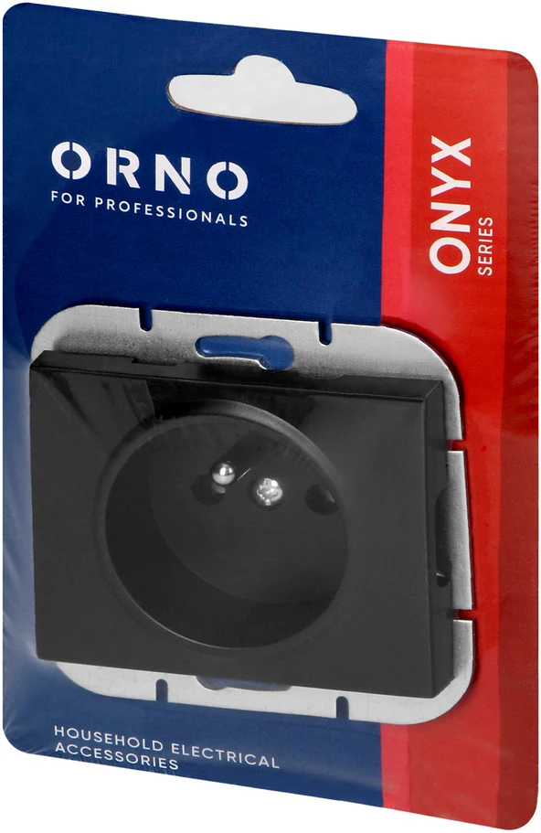 Gniazdo Lizdas Lizdas su 2P+Z Onyx, 16A, 250V, PT-16O, juodas