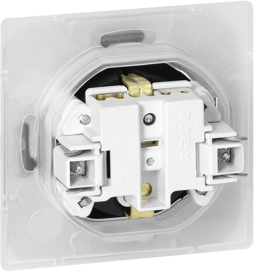 Gniazdo Lizdas Lizdas su 2P+Z Schuko apsauga nuo vandens purslų su atvartu, Pearl, 16A, 250V, PT-17PH, antracito spalvos