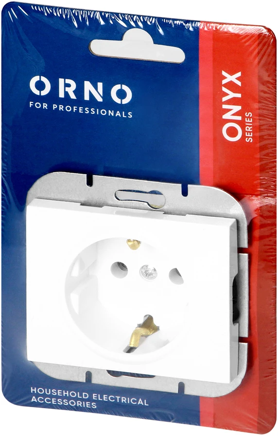 Gniazdo Vienguba įleidžiama rozetė Schuko Onyx, 16A, 250V, balta