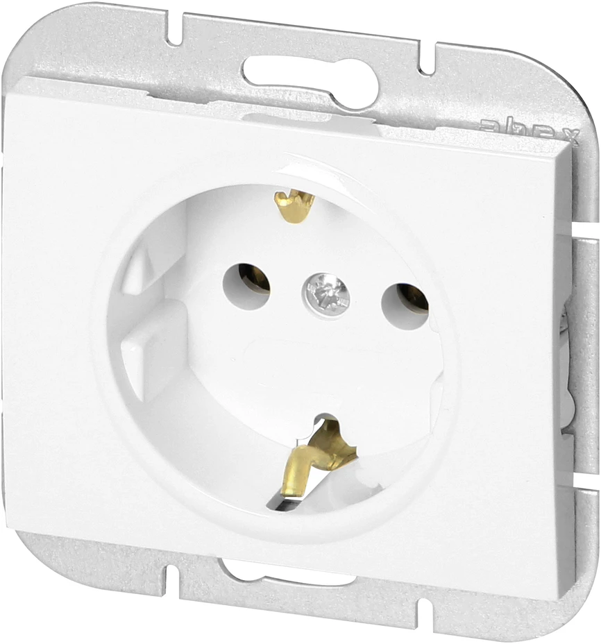 Gniazdo Vienguba įleidžiama rozetė Schuko Onyx, 16A, 250V, balta